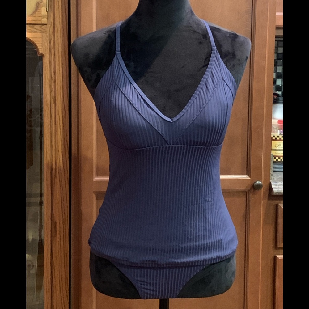 Two piece Tankini Swimsuit, Navy Blue, Sz. Sm no tag from Dillard’s worn 3 times